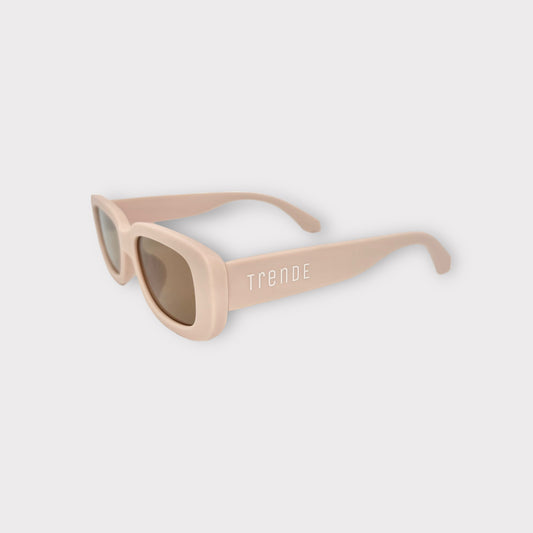 Adult 'Square Retro' Sunglasses - Soft Pink (UV400)