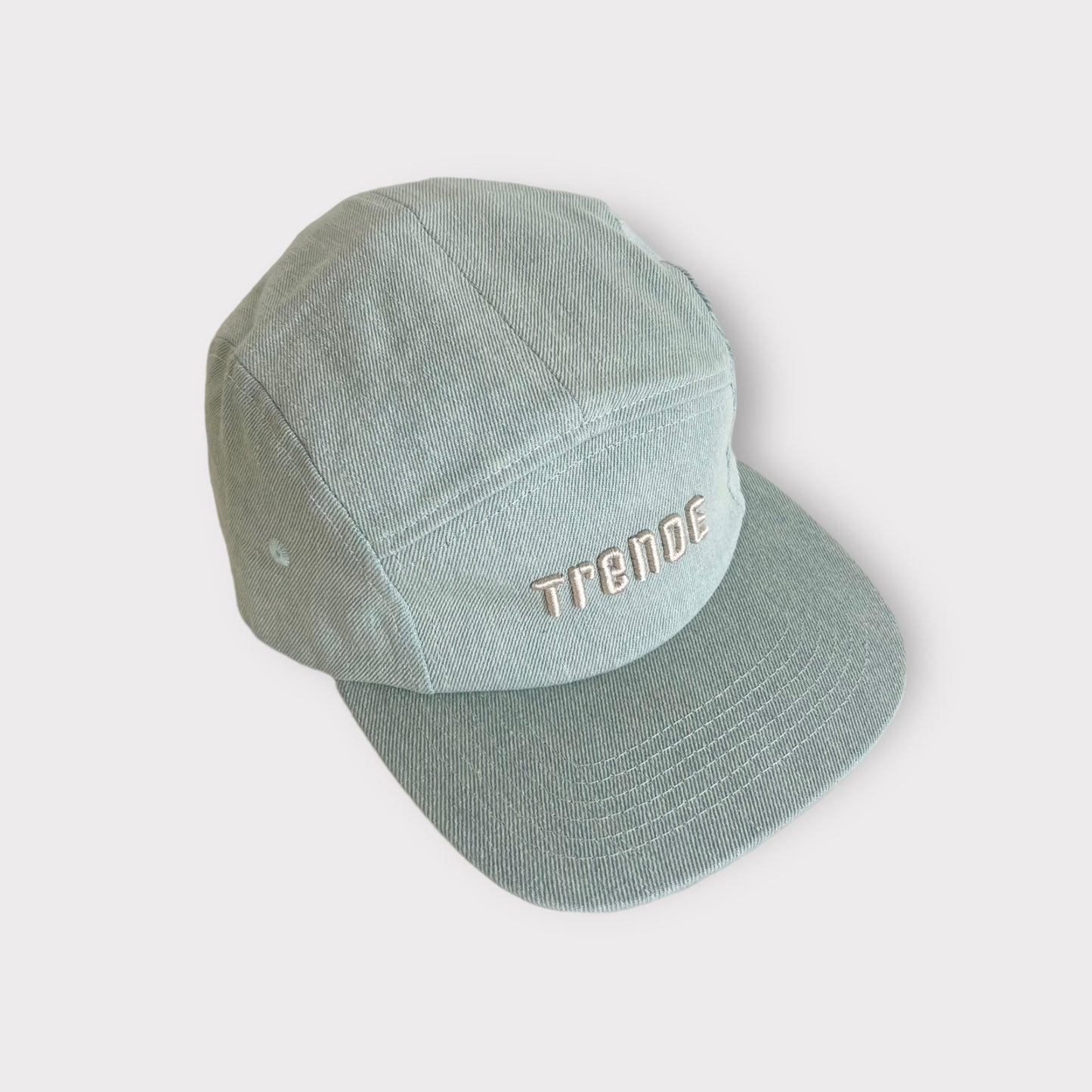 Five Panel Cap - Light Wash Denim