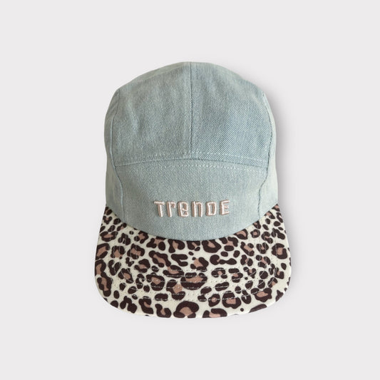 Five Panel Cap - Leopard/Denim