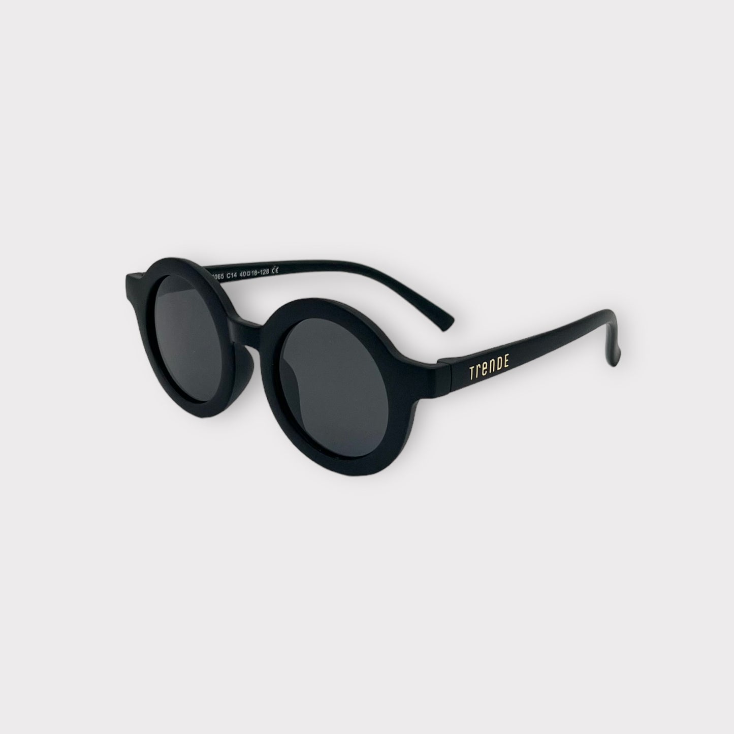 Trende Flexi Retro Sunglasses - Matte black (Polarised)