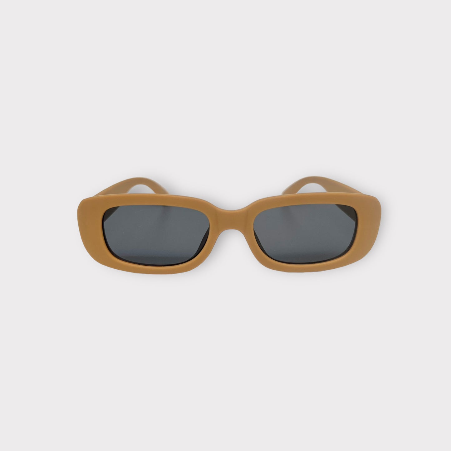 Adult 'Square Retro' Sunglasses - Mustard (UV400)