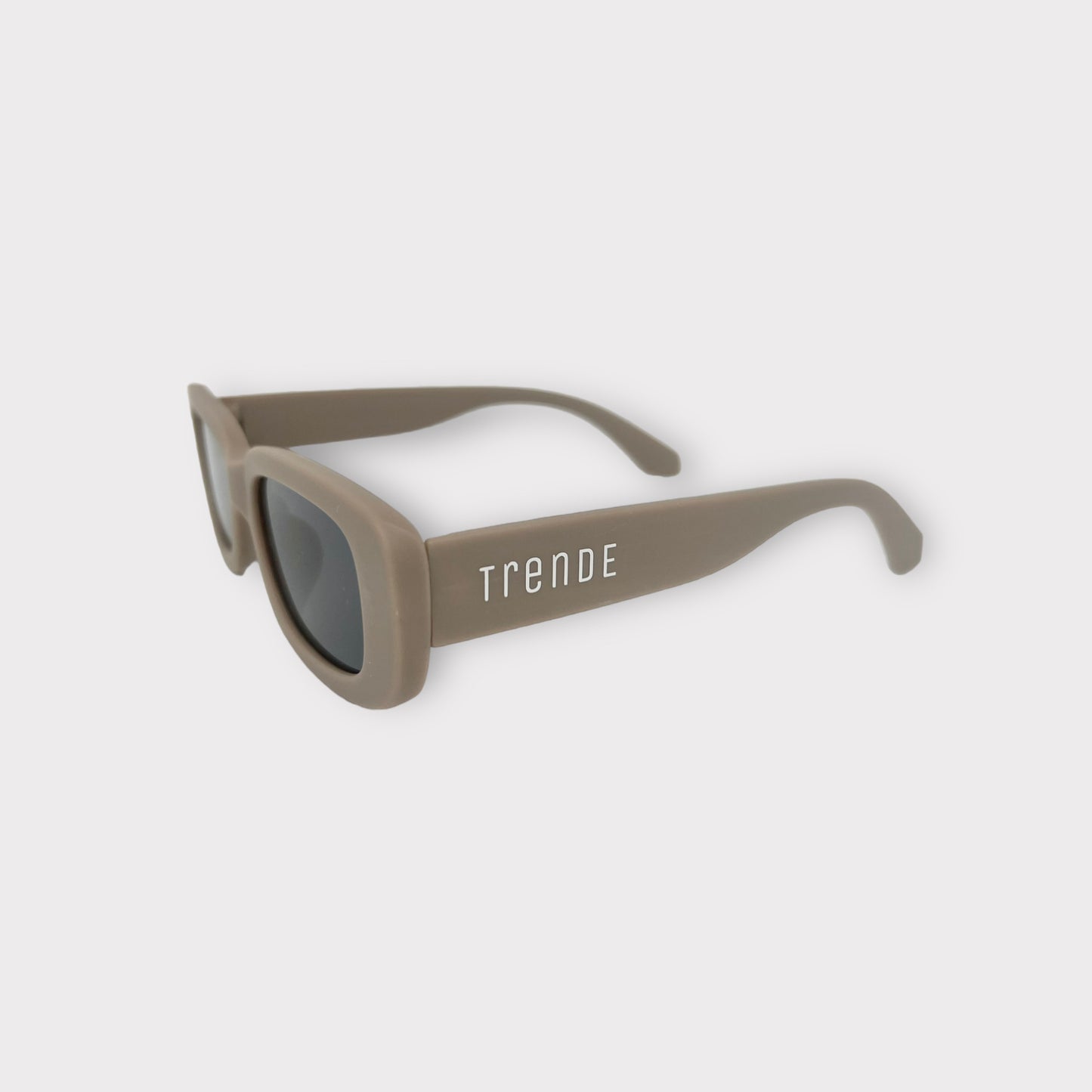 Adult 'Square Retro' Sunglasses - Coffee (UV400)