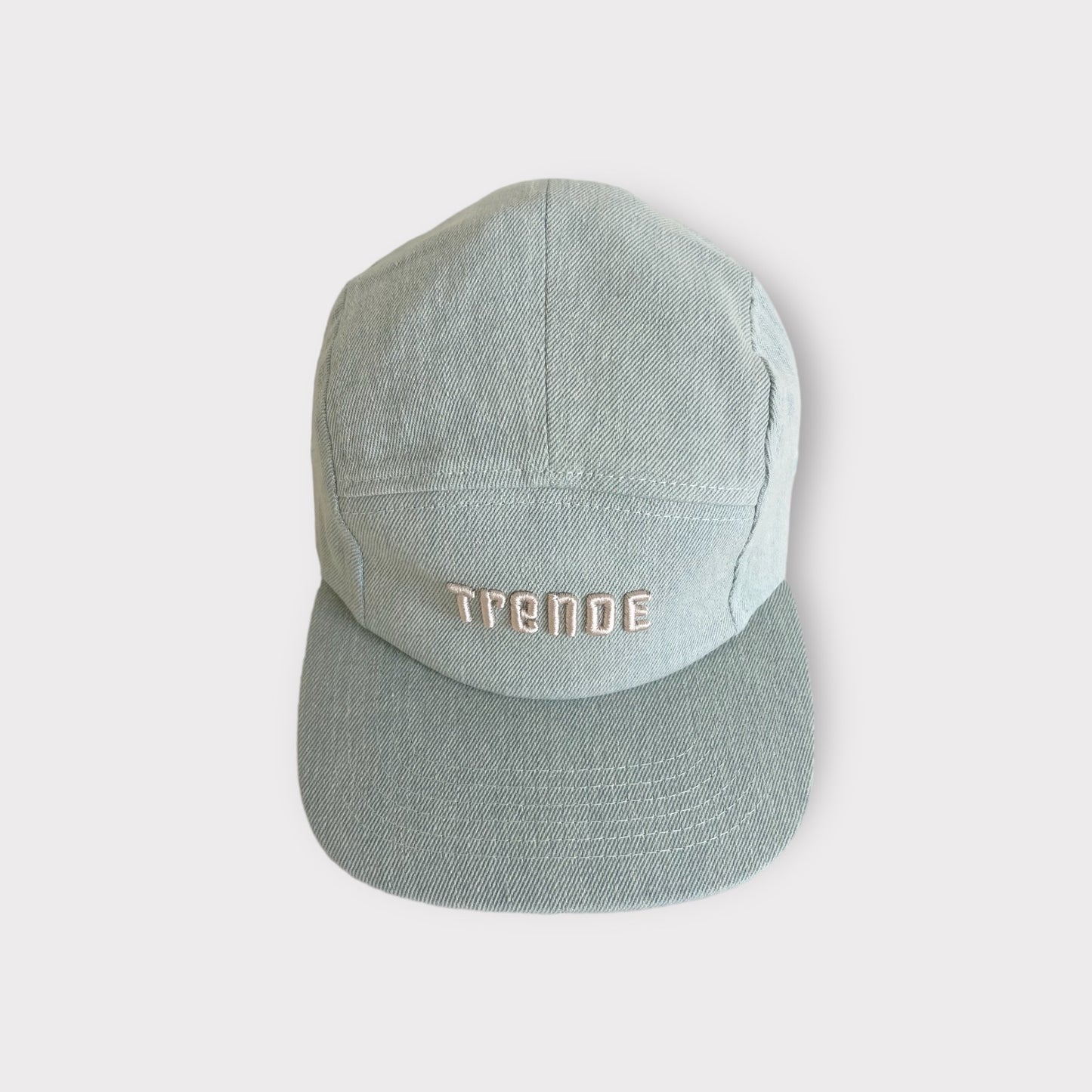 Five Panel Cap - Light Wash Denim