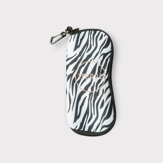 Neoprene Sunglasses Clip-on Case (Zebra)