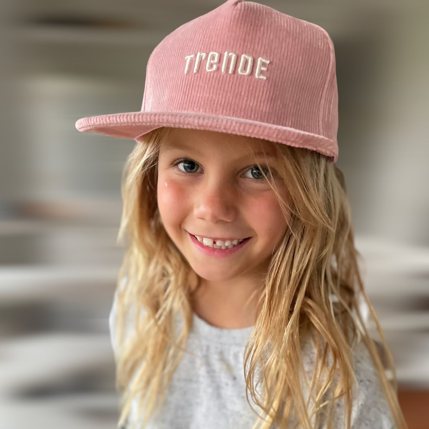 Trende Trucker Cap - Dust Pink Corduroy