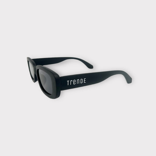 Kids 'Square Retro' Sunglasses - Black (UV400)