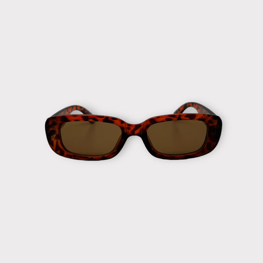 Kids 'Square Retro' Sunglasses - Dark Tortoise (UV400)